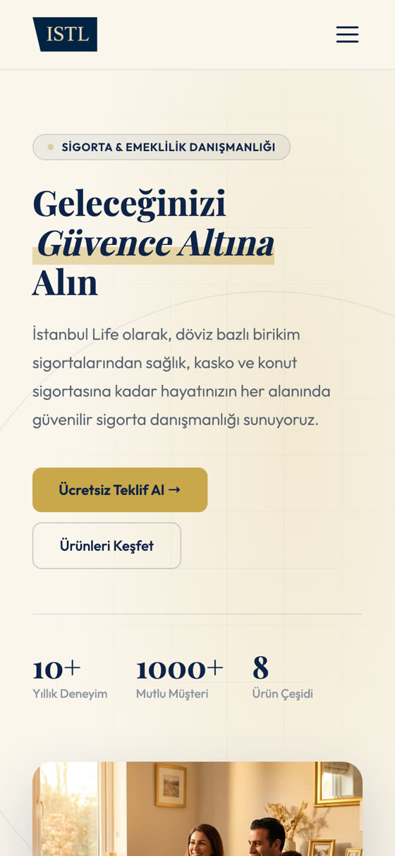 İstanbul Life Sigorta ana sayfa