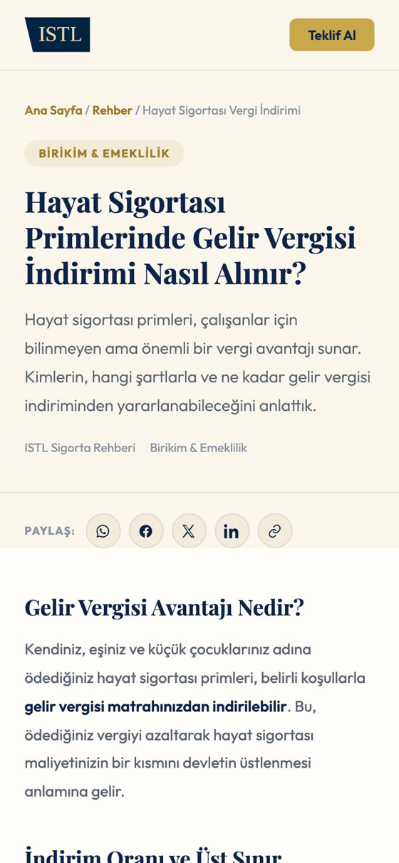 Vergi matrahından indirim avantajı